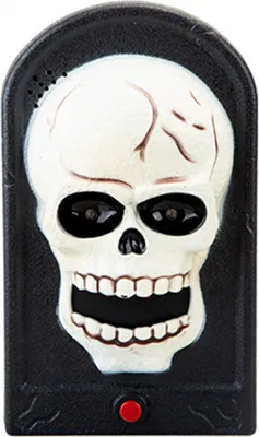 Produktbild von Totenkopf Halloween Türklingel mit Licht & Sound Effekt