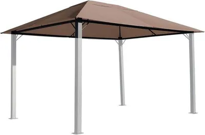 Produktbild von Pavillon Ersatzdach 3x4m Wasserabweisend Polyester - Taupe