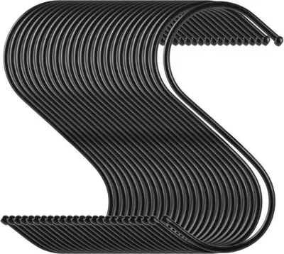 Zdjęcie produktu dla Allecto Plus - 100 sztuk, czarne haczyki S, 12,5 cm - metal