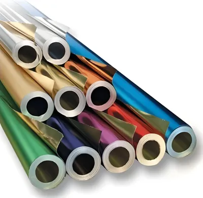Produktbild von folia Alu-Bastelfolie (B)500 mm x (L)10 m rot / gold