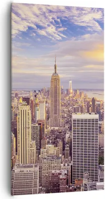 Produktbild von Bild auf Leinwand - Leinwandbild - New York Stadt - 65x120cm - Wand Bild - Wanddeko - Wandbilder - Leinwanddruck - Bilder - Kunstdruck - Wanddekoration - Leinwand bilder - Wandkunst - PA65x120-3638