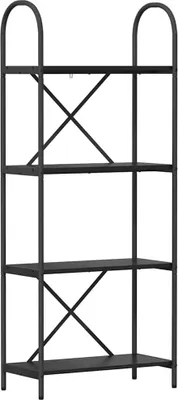 Zdjęcie produktu dla vidaXL Półka na książki o wyglądzie czarnego dębu 60 x 30 x 146 cm materiał drewnopochodny