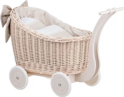 Obrázok produktu pre Kočík pre bábiku LUNA Willow béžový EXCLUSIVE 48X28 H26/47 CM