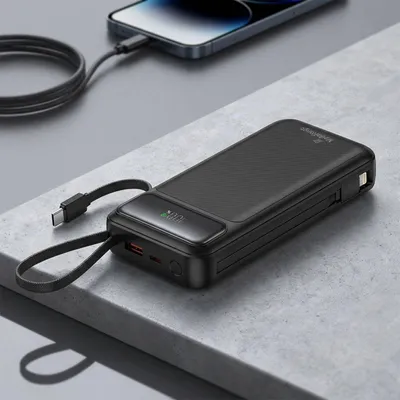 Produktbild von MediaRange MRMA756, 20000 mAh, Lithium Polymer (LiPo), Quick Charge, Power Delivery, 3,7 V, 15 W, Schwarz