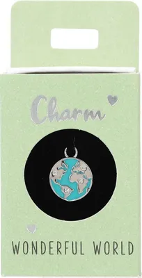 Produktbild von Versilberte o. Vergoldete Charms -Anhänger für Creolen-  Nr.39 - Erde