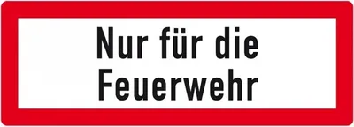 Produktbild von Dreifke® Schild I Hinweisschild Nur für die Feuerwehr, Aluminium RA0, reflekt...