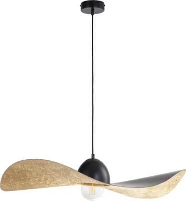 Obrázek produktu pro Dekorativní závěsné svítidlo ve tvaru klobouku černo-zlaté 76 cm Kapello 1xE27 15W Sigma Lighting
