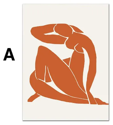 Produktbild von Poster Matisse Gesicht Abstrakt | Bilder Wohnzimmer | Wandbilder Schlafzimmer | Deko Print ohne Rahmen | Bilder Matisse Bunt · Motiv A · 20 × 25 cm