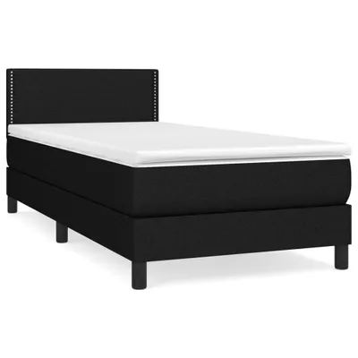 Obrázok produktu pre vidaXL Boxspring posteľ s matracom čierna 80x200 cm látka