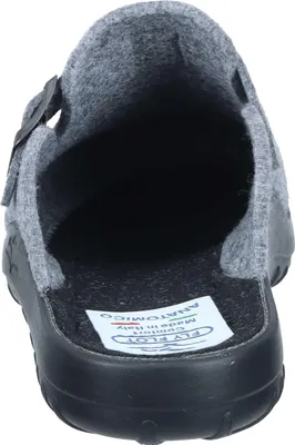Produktbild von Fly Flot Herren Hausschuh Filz Pantoffel mit Schnalle 220090, Größe:47 EU, Farbe:Grau