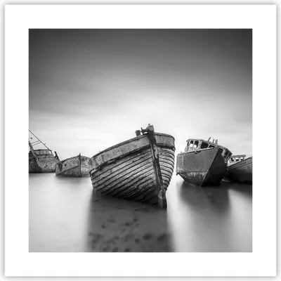 Produktbild von Poster - Poster ohne Rahmen - £ódŸ Wrack Schiff - 40x40 cm - Wand Bild - Wanddeko - Wandbilder - Kunstposter - Wandposter - Bilder - Kunstdruck - Wanddekoration - Wandbild - P2XAC40x40-4999