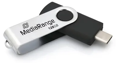 Produktbild von MediaRange USB-Stick  USB 3.2 Gen1 USB-C   128GB