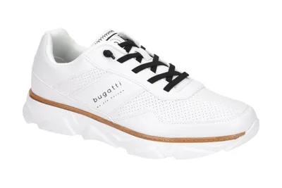 Produktbild von Bugatti LIMA Herrenschuhe - bequeme Slipper - Halbschuhe weiß Freizeit NEU