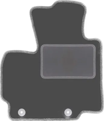Produktbild von Fahrerfußmatte Velours graphit passend für Mitsubishi Space Star II (2013-, Schrägheck) – mit Befestigungen – passgenau