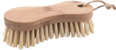 Zdjęcie produktu dla Szczotka do szorowania - bambusowa - 6 x 17 cm - ze sznurkiem