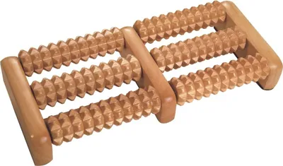 Produktbild von Croll & Denecke Fußroller, aus Holz, 2 x 3 Rollen
