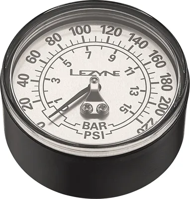 Produktbild von Lezyne 220 Psi Gauge 2.5 Inches For All Floor S Glue And O-ring Pumpe Schwarz Schwarz One Size