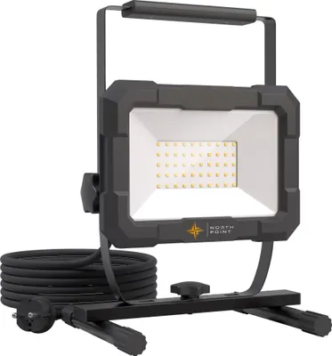 Produktbild von LED Blackline Baustrahler Arbeitsstrahler mit Standfuß (50W, 4000 Lumen, IP65)