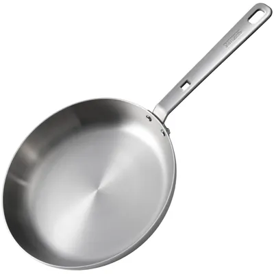 Bratpfanne 28 cm Edelstahl, spülmaschinengeeignet, für Induktion