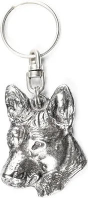 Image de Basenji - Pendentif argenté avec chien, décoration pour sac à main, pendentif pour sac à dos de la marque Art-Dog