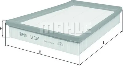 Produktbild von Luftfilter MAHLE LX 2879 für BENTLEY CONTINENTAL Coupe (3W) Filtereinsatz