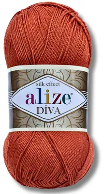 Productafbeelding van Alize 1x 100g Diva garen, effen kleur, geschikt voor haken en breien (36)
