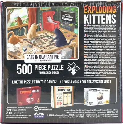 Produktbild von Exploding Kittens Puzzle CATS IN QUARANTINE 202110-3