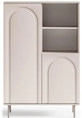 Produktbild von Homebook Orvella - Standregal, Taupe, 90 cm