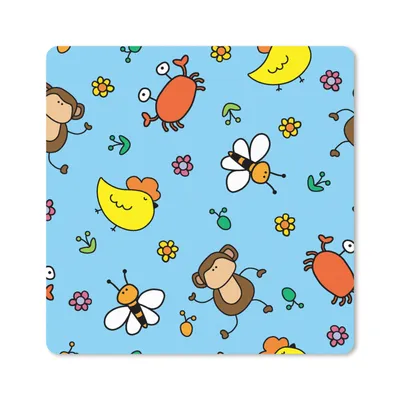Produktbild von MuchoWow® Mauspad Mousepad Tiere - Bienen - Muster 30x30 cm - Mousepads - Maus Mat - Pad - Mausunterlage - Gaming