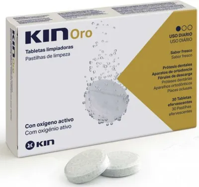 Produktbild von Kin Kin Gold Gebissreinigungstabletten 30 Stück