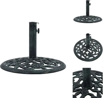 Image de vidaXL Pied de parasol Vert 9 kg 40 cm Fonte - Pied de parasol