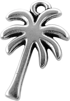 Produktbild von Minott Schmuck Anhänger | Palme / Baum aus Messing, versilbert 35147