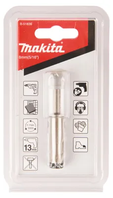 Immagine prodotto di Makita punta per piastrelle, piastrelle 8 x 13 mm - 8 mm x 13 mm