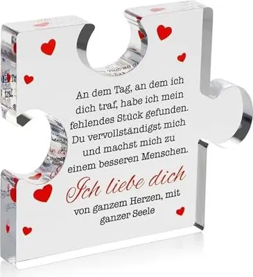 Produktbild von VELENTI Liebesgeschenk für Sie Set - Valentinstag & Jahrestagsgeschenk für Freundin, Ehemann & Partner, romantische Botschaft