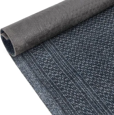 Produktbild von Flurläufer Teppichläufer Textil Fußmatte AZTEK Genarbt Grau Robust Wasserabweisend Breite 80 cm Länge 120 cm