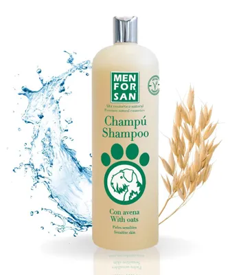 Produktbild von MENFORSAN Hundeshampoo mit Haferflocken, beruhigend, für empfindliche Haut, 1L
