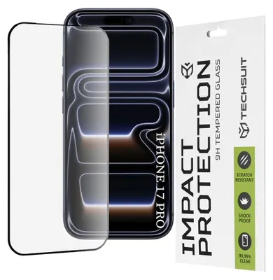 Obrázok produktu pre Techsuit - 111D Full Cover / Full Glue Glass ochranné sklo pre iPhone 17 Pro - čierne