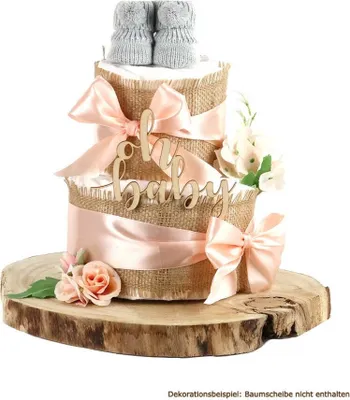 Produktbild von Windeltorte Alles Jute | zur Geburt apricot