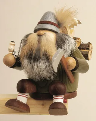 Produktbild von Holzfäller - Kantenhocker (16cm) Räuchermann von KWO