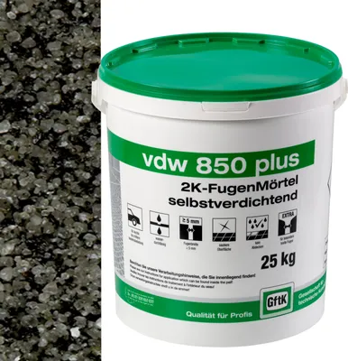 Produktbild von VDW 850 Plus Fugenmörtel, Basalt, 25 Kg