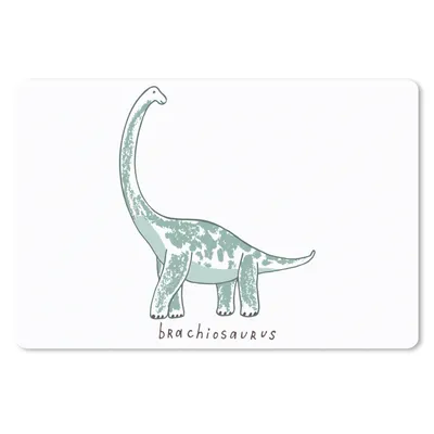 Produktbild von MuchoWow® Schreibtischunterlage Kinderzimmer - Dinosaurier - Brachiosaurus - Jungen - Mädchen - Kind 60x40 cm - XXL Mauspad - Großes Mauspad