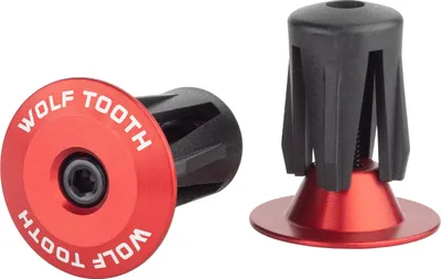 Produktbild von Wolf Tooth Alloy Bar End Plugs Red Lenkergriff