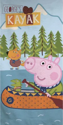 Immagine prodotto di Peppa pig Badetuch Kayak 70 x 140 cm Baumwolle
