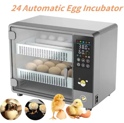 Produktbild von Brutautomat - 24 Eier - Schubladenmodell - Vollautomatisch - Automatische Eierwendung - Temperaturregelung - Touchscreen