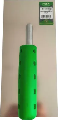 Produktbild von Hufa Profi Glättekelle Edelstahl 2K Griff 280x130mm ohne Zahnung
