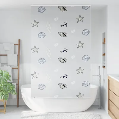 Produktbild von vidaXL Duschrollo mit Kassette 130x240 cm Stoffbreite 126 cm