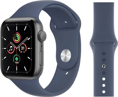 Produktbild von Original Apple Sport Armband S/M 42/44/45mm MKUW3ZM/A Abyss Blue