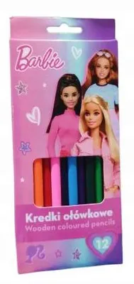 Image de Crayons de couleur 12 couleurs Barbie Majewski