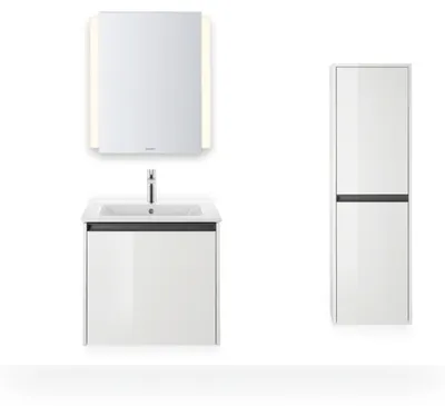 Produktbild von Einhebel-Waschtischmischer D-NEO M EcoStart m Zugst-Ablaufgarn. chrom mit Zugstangen-Ablaufgarnitur chrom