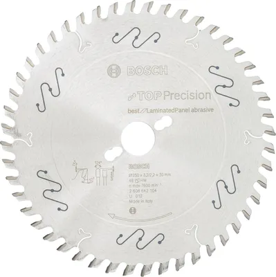 Produktbild von Kreissägeblatt Top Precision Best for Laminated Panel Abrasive 250x30x3,2 mm, 48
